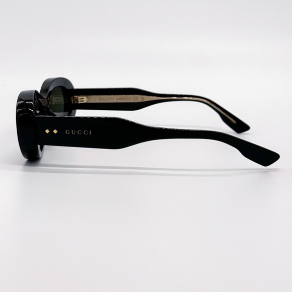 NEW GUCCI GG1527S 001 OVAL BLACK GREY WOMEN SUNGLASSES GUCCI - Picture 8 of 13